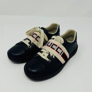 Gucci Navy Ace Sneakers Size 30 (12.5 US)